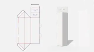 BCC-004-三角形側插無黏吊卡盒(卡紙)