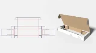BCP-009-簡易一體式含半沉內襯PIZZA盒