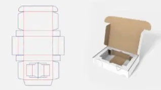 BCP-008-一體式含半沉內襯PIZZA盒