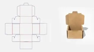 BCP-007-雙側簍空造型PIZZA盒