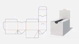 BSB-005-糊底式方型展示盒